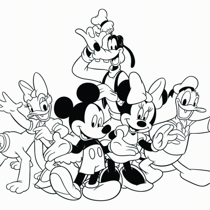 Pdf coloring book disney