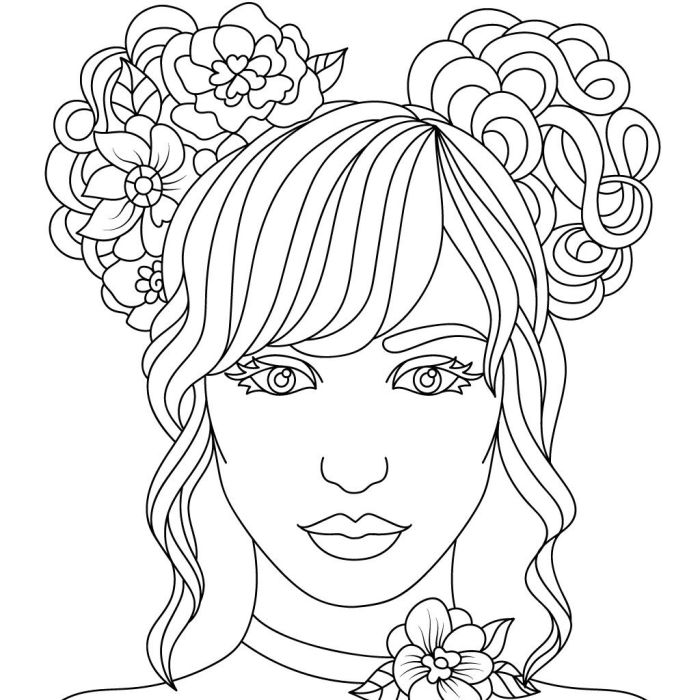 Coloring book pages people