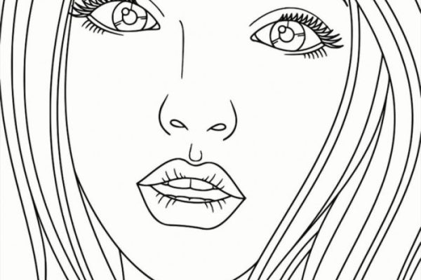 People coloring book pages