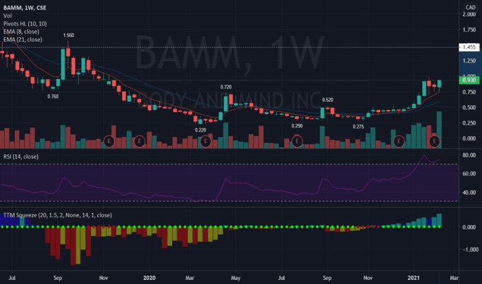 Bmmj stock price