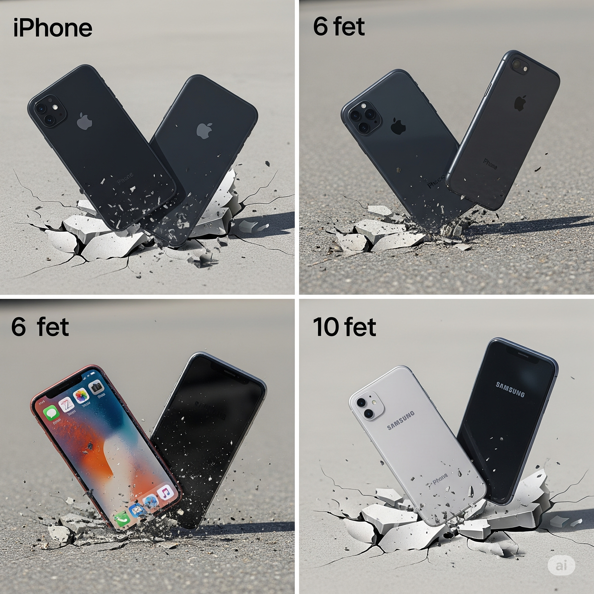 4 Phone Drop Test Results: iPhone vs. Samsung